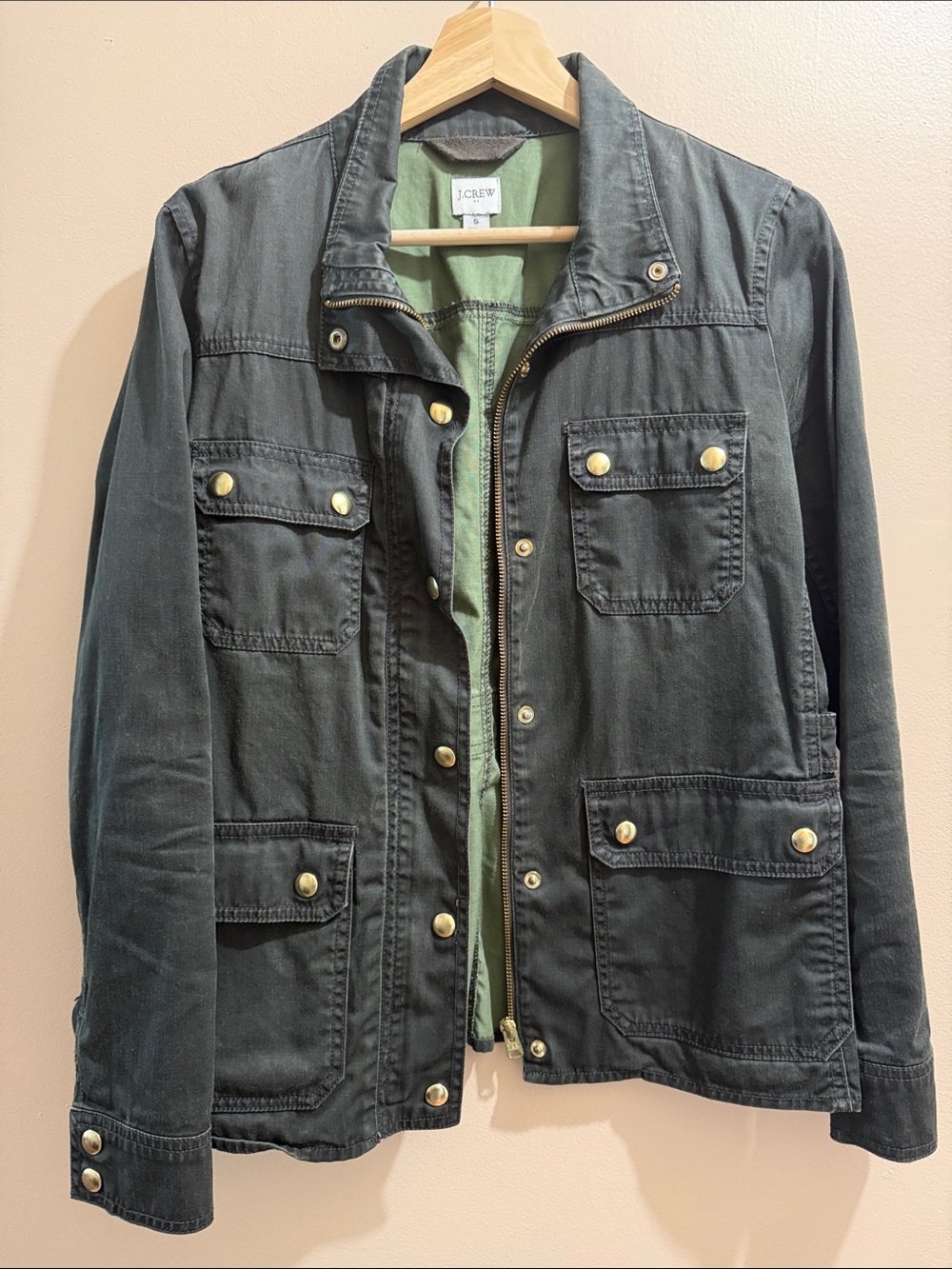 J. Crew Black Field Jacket Olive